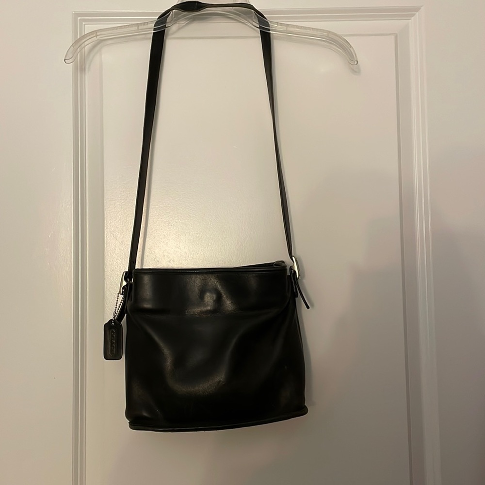 Vintage Coach Purse black leather